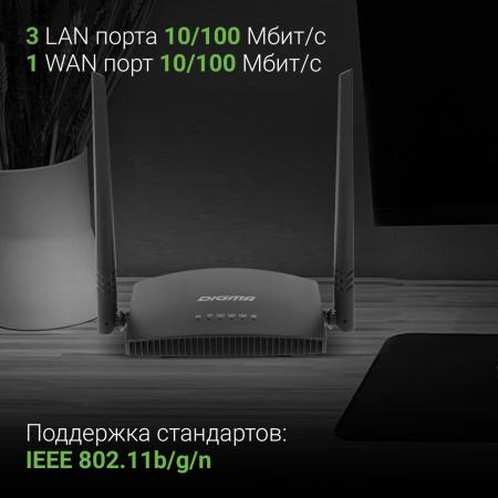 Беспроводные маршрутизаторы Digma DWR-N301