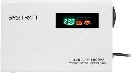 Стабилизаторы, сетевые фильтры, удлинители SmartWatt AVR SLIM 500RW [4512020310002]
