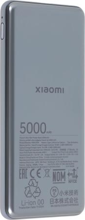 Портативные зарядные устройства Xiaomi Ultra Slim Power Bank PB0520MI 5000mAh (международная версия) [BHR9535GL, 6941812780299]