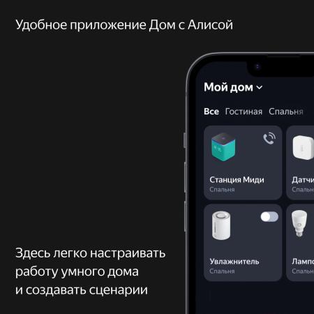 Беспроводные и портативные колонки Яндекс Станция Миди (изумрудный) [YNDX-00054EMD]