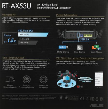 Беспроводные маршрутизаторы ASUS RT-AX53U