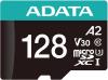 Карты памяти ADATA Premier Pro AUSDX128GUI3V30SA2-RA1 microSDXC 128GB (с адаптером) [AUSDX128GUI3V30SA2-RA1]
