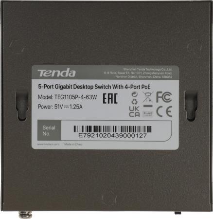 Коммутаторы Tenda TEG1105P-4-63W