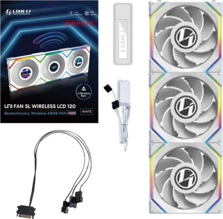 Системы охлаждения Lian Li Uni Fan SL 120 Wireless LCD Reverse G99.12RSLLCD1W3W.R0 [G99.12RSLLCD1W3W.R0]
