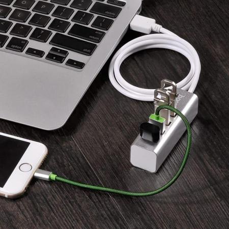 USB-хабы и док-станции Hoco HB1 (серебристый)