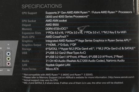 Материнские платы ASRock B550M Pro4