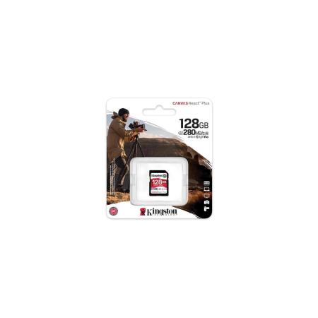Карты памяти Kingston Canvas React Plus V60 SDXC 128GB [SDR2V6/128GB]
