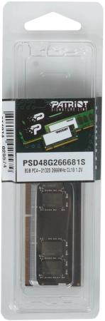Оперативная память Patriot Signature Line 8GB DDR4 SODIMM PC4-21300 PSD48G266681S [PSD48G266681S]