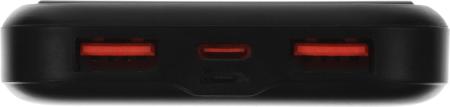 Портативные зарядные устройства CACTUS CS-PBFSCA-10000 10000mAh (черный) [CS-PBFSCA-10000, 4670089336206]