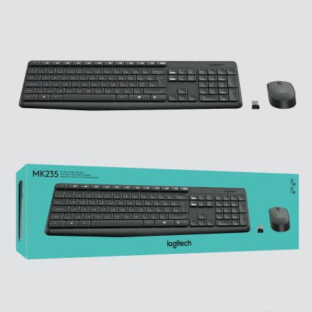 Наборы периферии Logitech MK235 Wireless Keyboard and Mouse [920-007948] [920-007948]