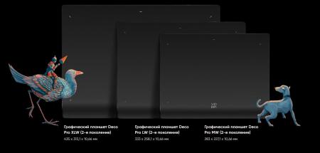Графические планшеты XP-Pen Deco Pro XLW (2-е поколение)
