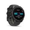 Умные часы и браслеты Garmin Fenix 8 Sapphire, Titanium 47мм (угольно-черный DLC, пепельно-черный силиконовый ремешок) [010-02904-21]