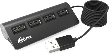 USB-хабы и док-станции Ritmix CR-2400 [CR-2400 Black]