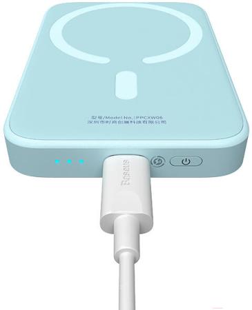 Портативные зарядные устройства Baseus Magnetic Wireless PPCX020003 6000mAh (голубой) [PPCX020003]