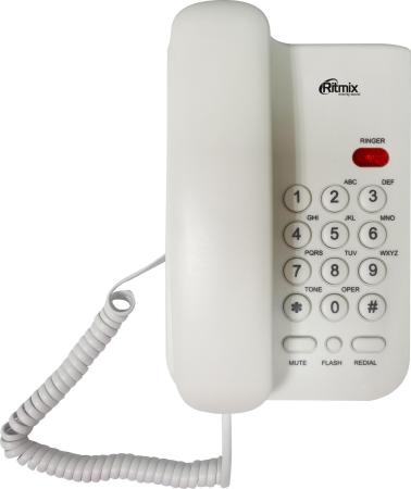 Проводные телефоны Ritmix RT-311 (белый) [RT-311 White]