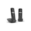 Радиотелефоны DECT Gigaset AS690 DUO (черный)