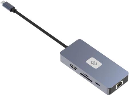 USB-хабы и док-станции Digma DS-809 [DS-809, 2023119, 4630143157109]