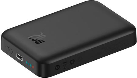 Портативные зарядные устройства Baseus Magnetic Mini Air Wireless Fast Charge Power Bank 20W 10000mAh (черный) [P10059001113-00, 6932172636166]