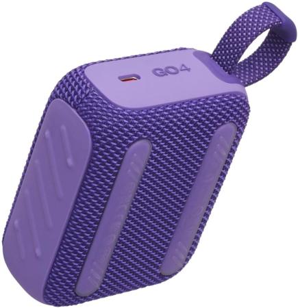 Беспроводные и портативные колонки JBL Go 4 (фиолетовый) [JBLGO4PUR, 1200130009471]