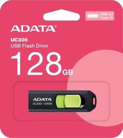 USB Flash ADATA UC300 128GB (черный/зеленый) [ACHO-UC300-128G-RBK/GN]