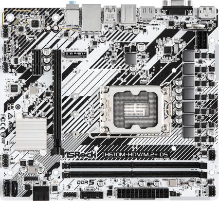 Материнские платы ASRock H610M-HDV/M.2+ D5 [4710483943478]