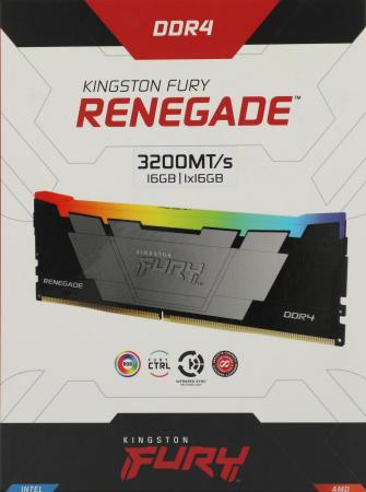 Оперативная память Kingston FURY Renegade RGB 16ГБ DDR4 3200 МГц KF432C16RB12A/16 [KF432C16RB12A/16]
