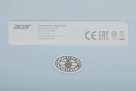 Наборы периферии Acer OCC205 (белый/голубой) [ZL.ACCEE.00C]