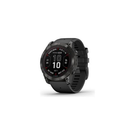 Умные часы и браслеты Garmin Fenix 7X Pro Sapphire Solar (карбоново-серый титан/черный) [010-02778-11]