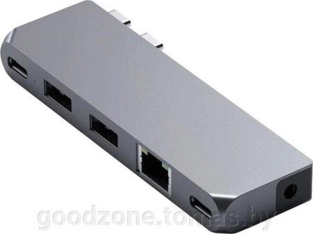 USB-хабы и док-станции Satechi Pro Hub Mini ST-UCPHMIM (серый космос) [ST-UCPHMIM]