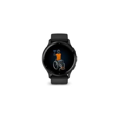 Умные часы и браслеты Garmin Venu 3 (черный, с силиконовым ремешком) [010-02784-01]