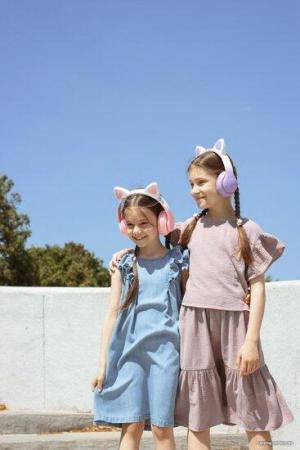 Наушники и гарнитуры Miru Cat EP-W10 (розовый) [W101]