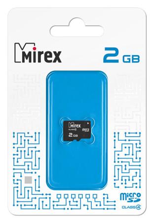 Карты памяти Mirex microSD (Class 4) 2GB (13612-MCROSD02) [13612-MCROSD02]