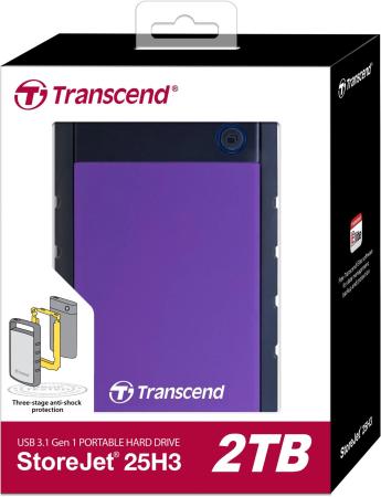 Внешние накопители Transcend StoreJet 25H3P 2TB (TS2TSJ25H3P)