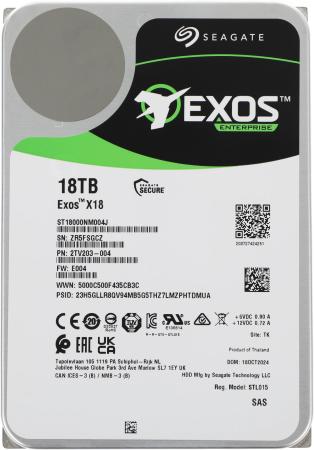 Жесткие диски Seagate Exos X18 18TB ST18000NM004J [ST18000NM004J]