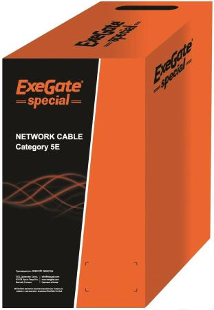 Кабели, адаптеры, разветвители ExeGate EX138966RUS [EX138966RUS, UTP4-C5e-CU-S26-IN-PVC-GY-305]