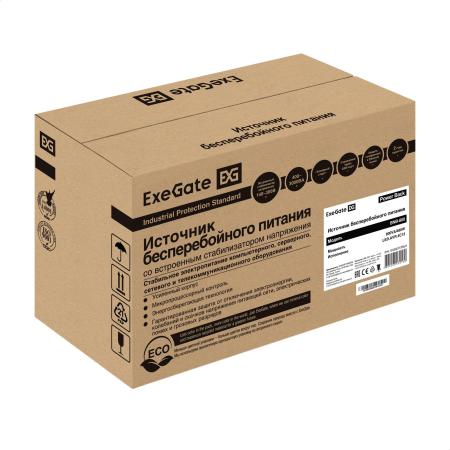 Источники бесперебойного питания ExeGate Power Back BNB-800.LED.AVR.EURO [EP212516RUS]