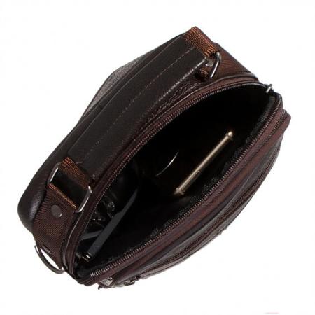 Женские и мужские сумки Poshete 252-8101-DBW (коричневый) [252-8101-DBW]