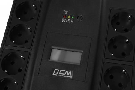 Источники бесперебойного питания Powercom Spider SPD-550U LCD USB [SPD-550U LCD USB]