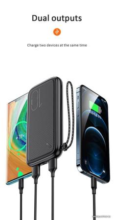 Портативные зарядные устройства Usams US-CD150 PB56 10000mAh (черный) [10KCD15001]