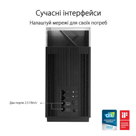 Беспроводные маршрутизаторы ASUS ZenWiFi Pro ET12 2 Pack [90IG05Z0-MO3A20, ET12 2-PK]