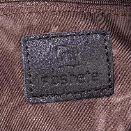 Женские и мужские сумки Poshete 857-6356-W009-DSV (серебристый) [857-6356-W009-DSV]
