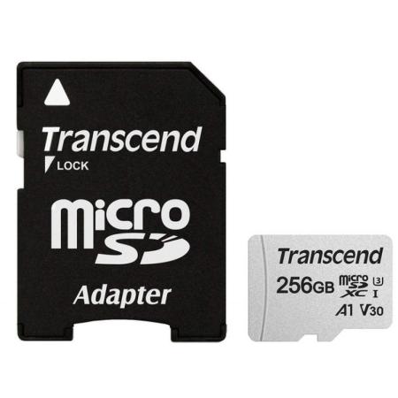 Карты памяти Transcend microSDXC 300S 256GB (с адаптером) [TS256GUSD300S-A]