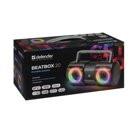 Беспроводные и портативные колонки Defender Beatbox 20 [65420]