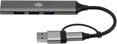 USB-хабы и док-станции Digma DHUB-4USB-AC-3.0 [DHUB-4USB-AC-3.0, 2018378, 4630143156003]