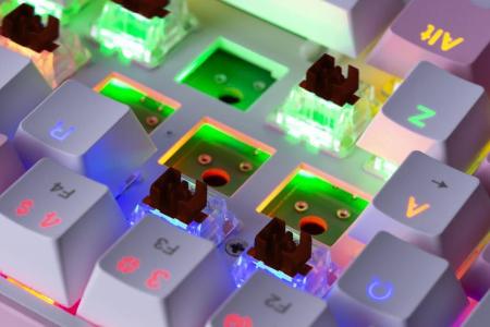 Клавиатуры Redragon Fizz (розовый/белый) [70672]