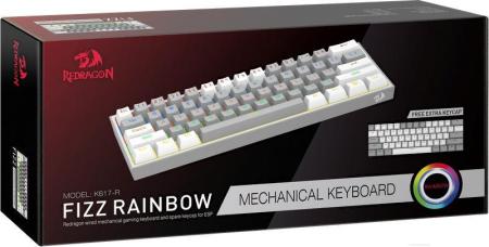 Клавиатуры Redragon Fizz (серый/белый) [70675]