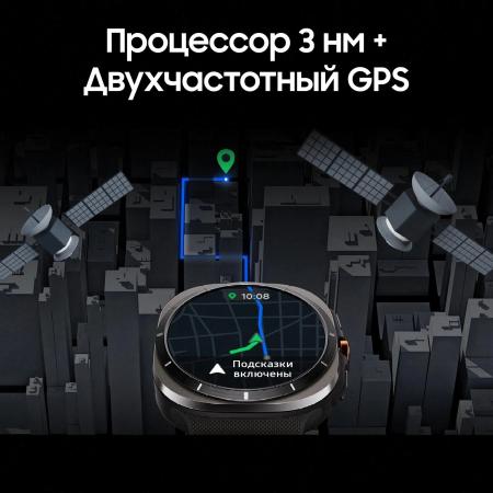 Умные часы и браслеты Samsung Galaxy Watch Ultra 47 мм LTE (черный титан) [SM-L705FDAACAU]