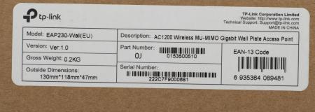 Беспроводные точки доступа и усилители Wi-Fi TP-Link EAP230-Wall [EAP230-WALL]