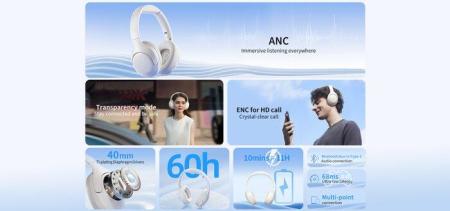 Наушники и гарнитуры QCY H3 Lite (белый)