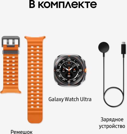 Умные часы и браслеты Samsung Galaxy Watch Ultra 47 мм LTE (черный титан) [SM-L705FDAACAU]